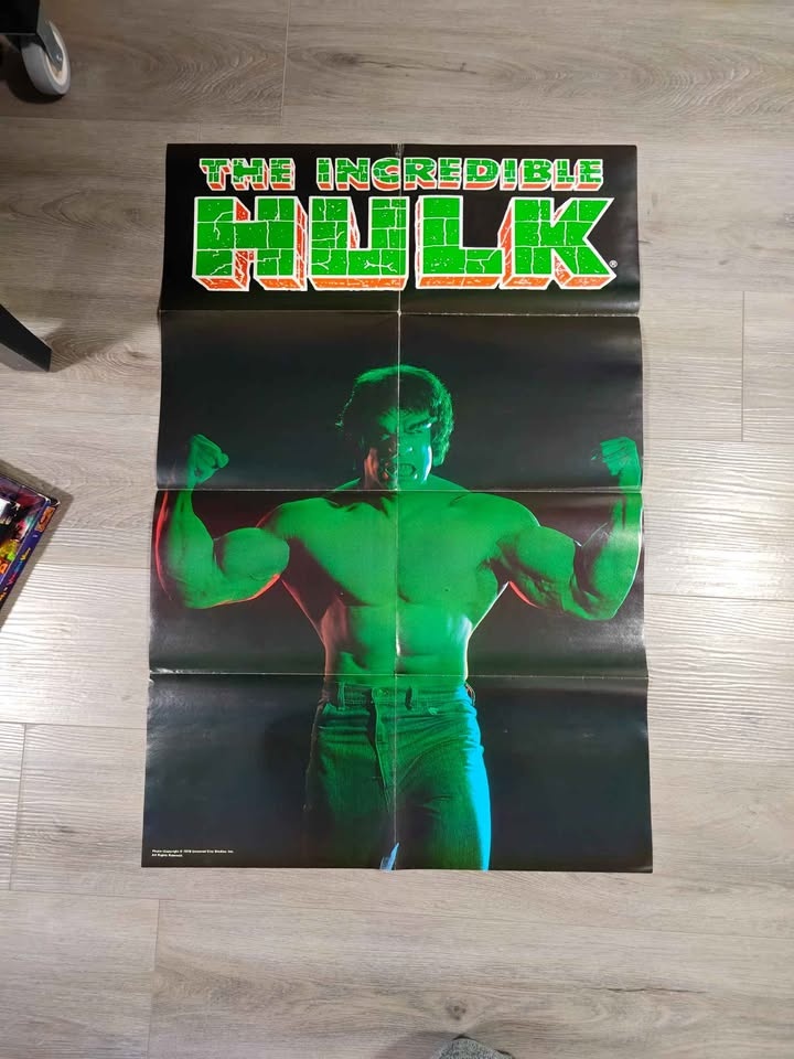 Vintage Rare 1979 Incredible Hulk Poster - photo 2