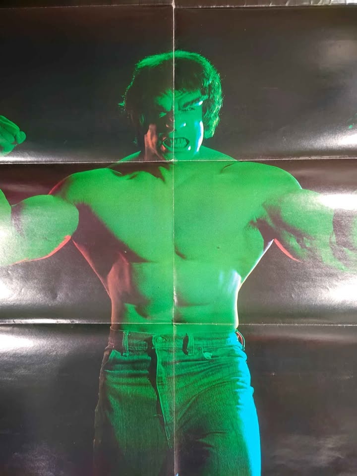 Vintage Rare 1979 Incredible Hulk Poster - photo 3