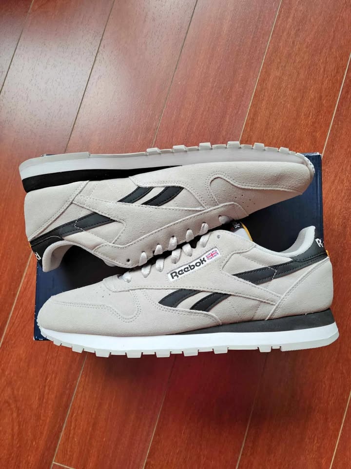 Reebok Classic Leather Shoes - Light Grey/Black