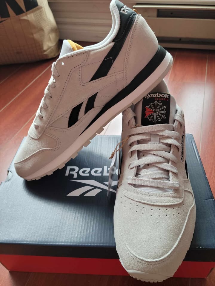 Reebok Classic Leather Shoes - Light Grey/Black - photo 3