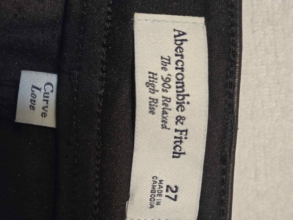 SZ 27 Regular Length 90S Re-Laxed Vegan Leather Pant (Black) - photo 5