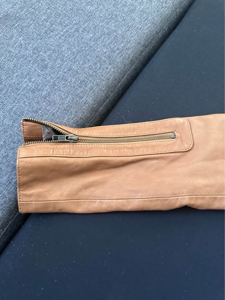 Mackage Tan Lamb Leather Jacket - photo 2