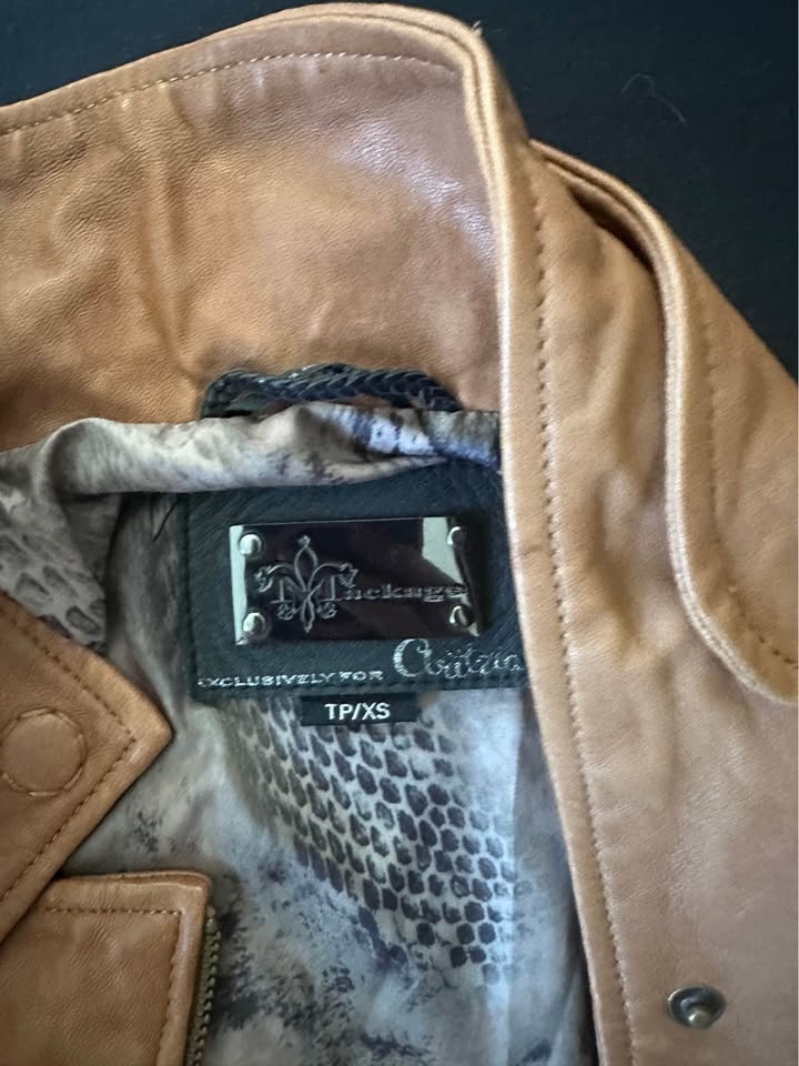 Mackage Tan Lamb Leather Jacket - photo 3