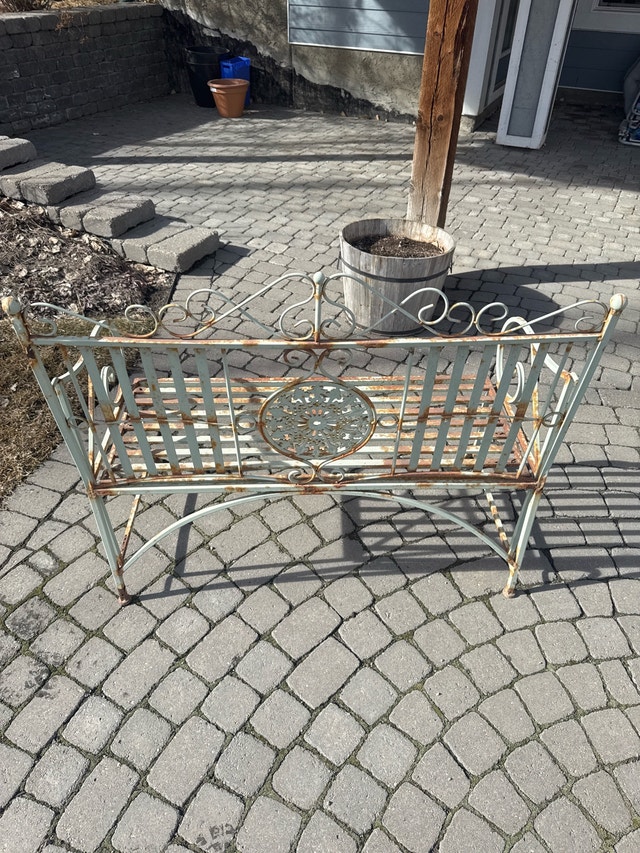 metal bench seat - photo 3