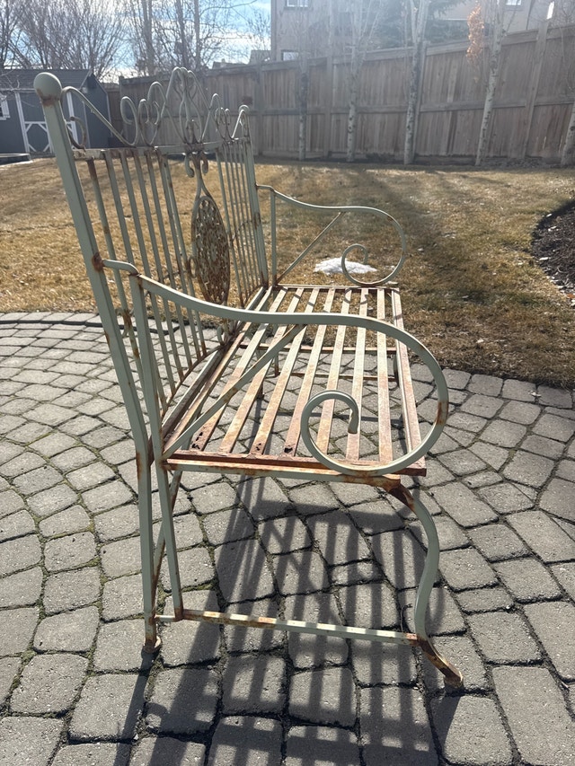 metal bench seat - photo 4