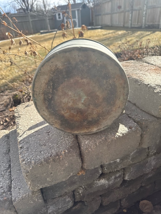 antique metal kettle - photo 3