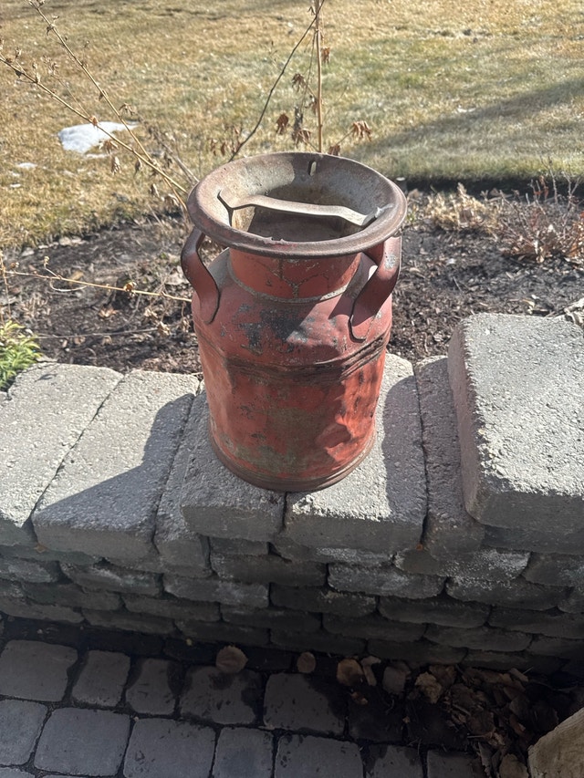 Antique Metal Milk Can