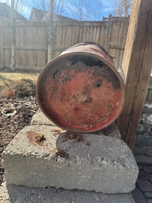 Antique Metal Milk Can - photo 5