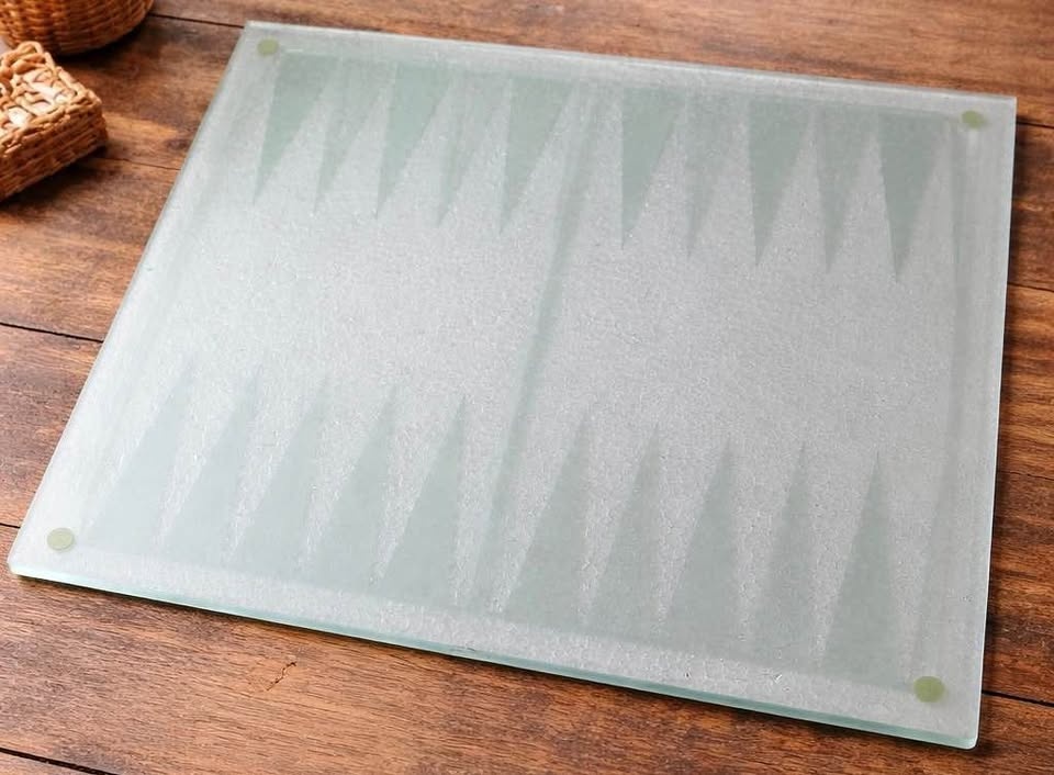 Frosted Glass Backgammon Boards