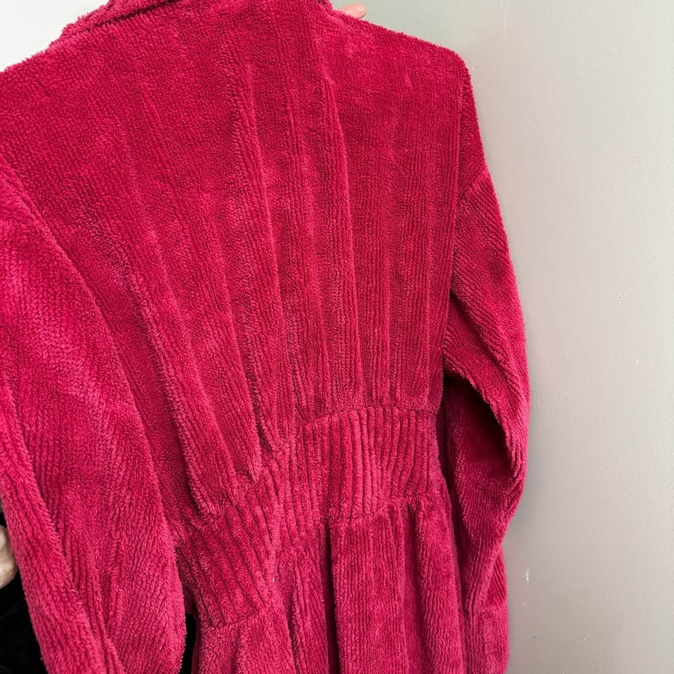Pink Terry Cloth Bathrobe - photo 2