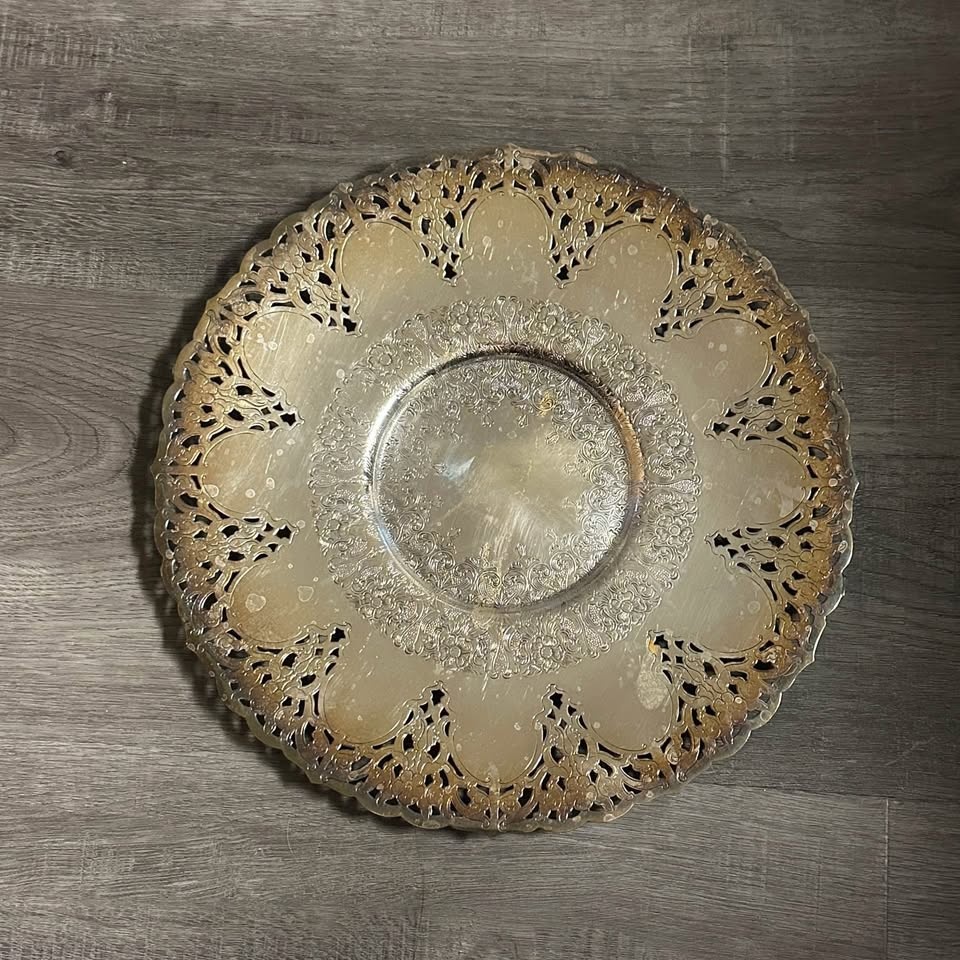 Silver plated dish