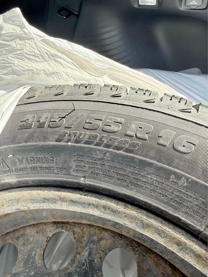 Michelin X-Ice Snow Winter Tires on Rims 215/55R16 (Set of 4)