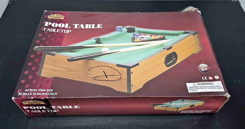 20" Mini Pool Table – Complete Set with Accessories
