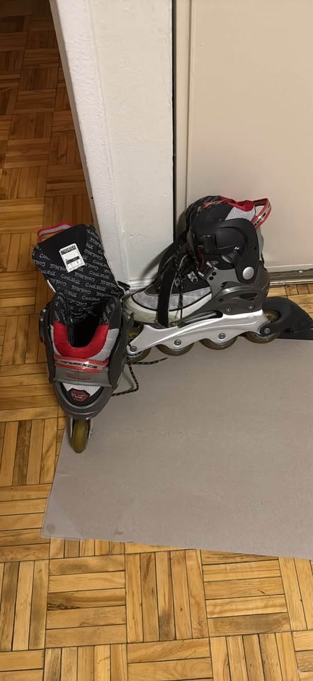 Vortex Inline Rollerblades + Red Helmet Set – Men’s 7 / Women’s - photo 3