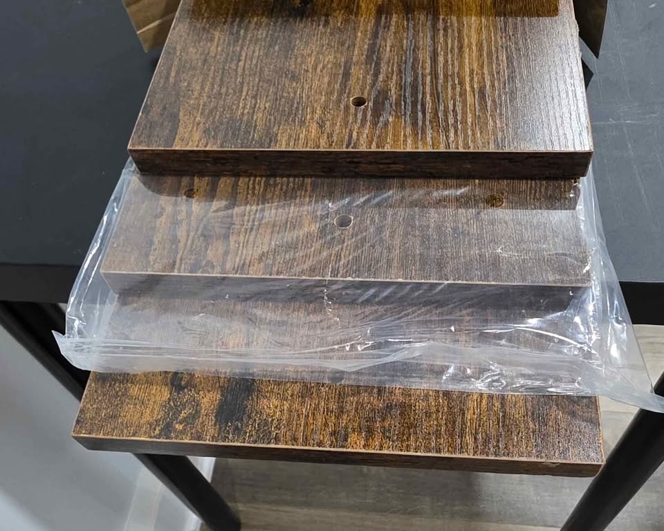 Industrial Pipe Shelving Rustic Shelves 3 Tiers - photo 4