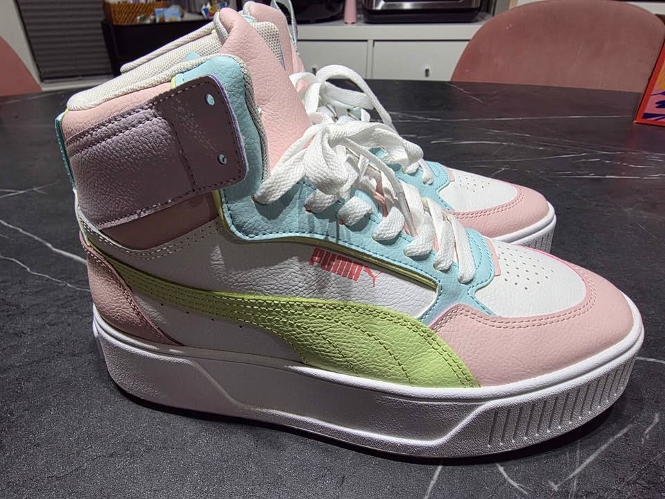 Puma Karmen Rebelle Mid Flatform Sneakers Pink Pastel (US 7) - photo 3