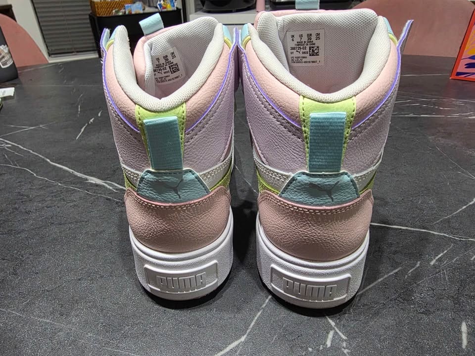 Puma Karmen Rebelle Mid Flatform Sneakers Pink Pastel (US 7) - photo 4
