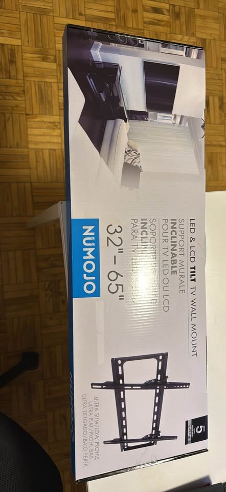 NUMOJO Tilt TV Mount (32”-65”) New Unopened - photo 2