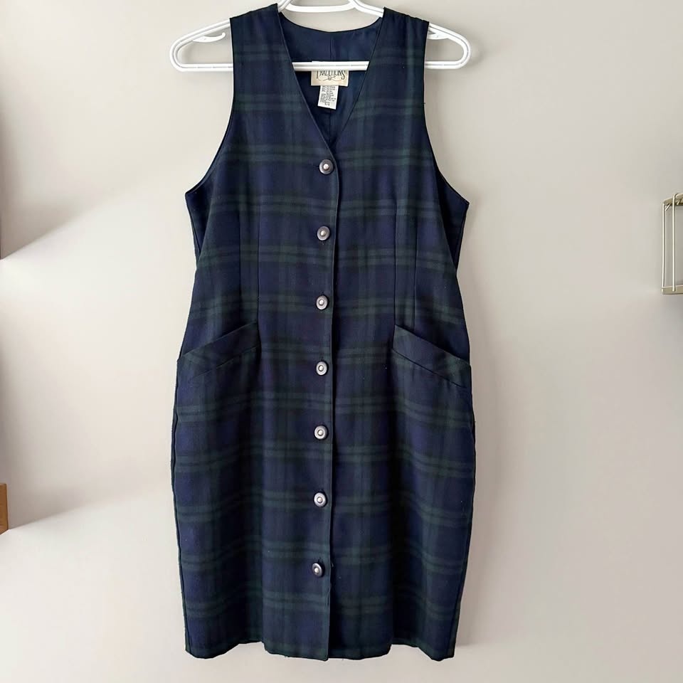 Vintage Northern Traditions Plaid Dress Size 5/6 (fits like medi