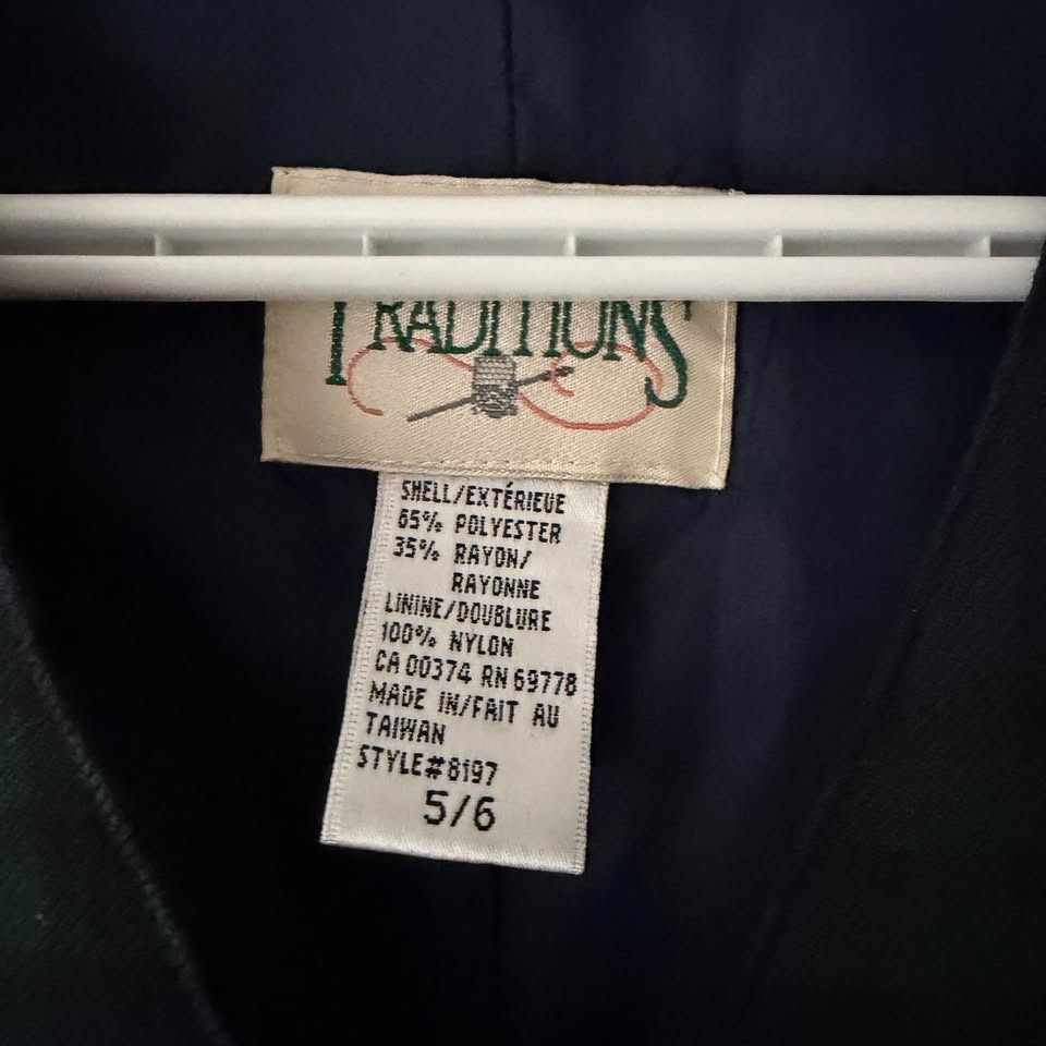 Vintage Northern Traditions Plaid Dress Size 5/6 (fits like medi - photo 2