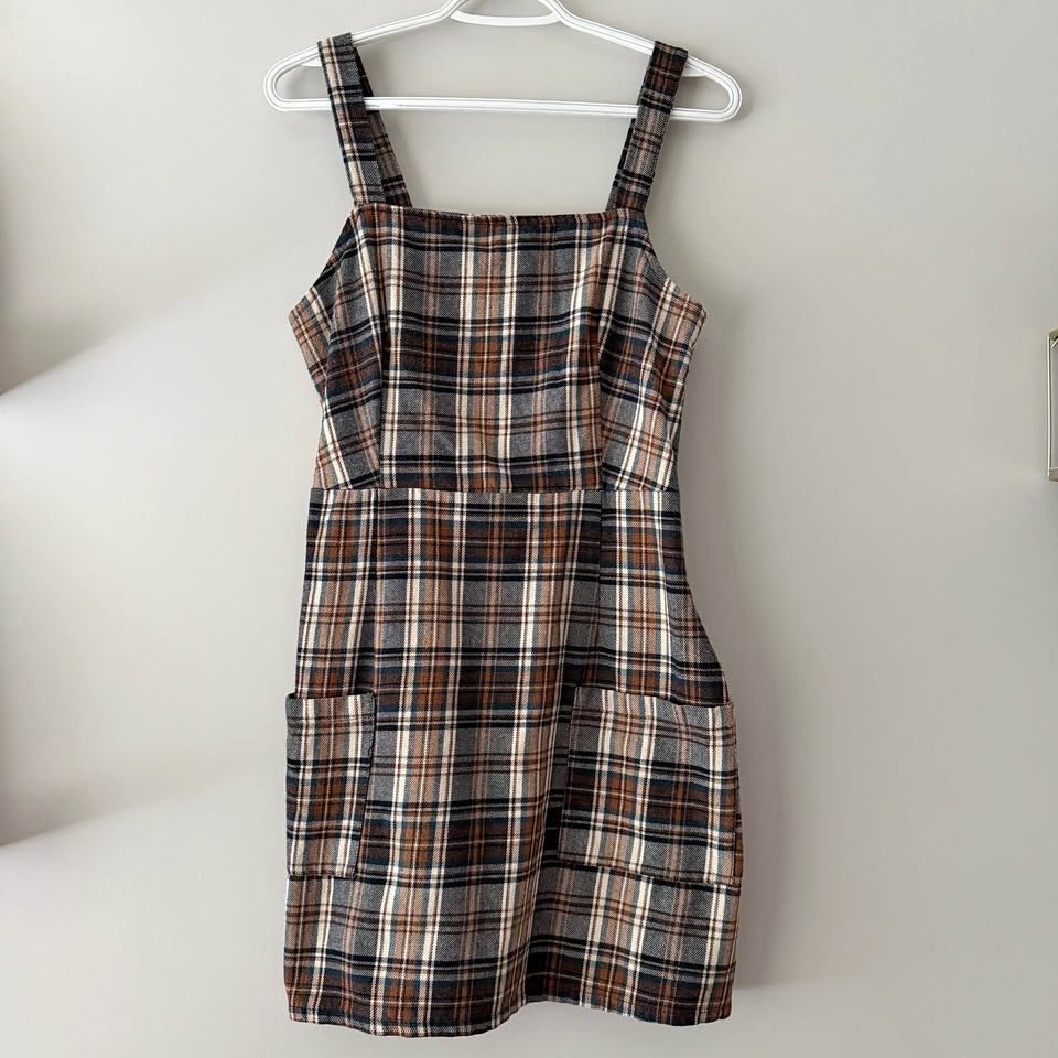 American Eagle Plaid Dress Size Medium