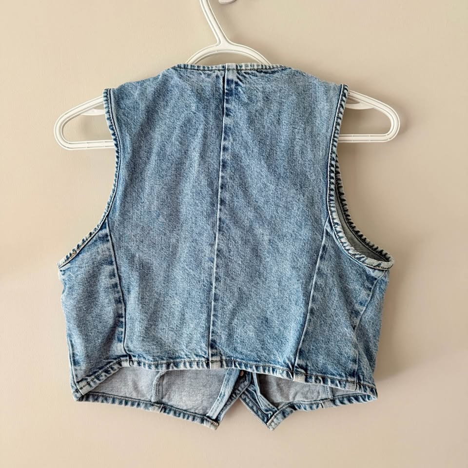 Zara Denim Vest Size Medium - photo 3
