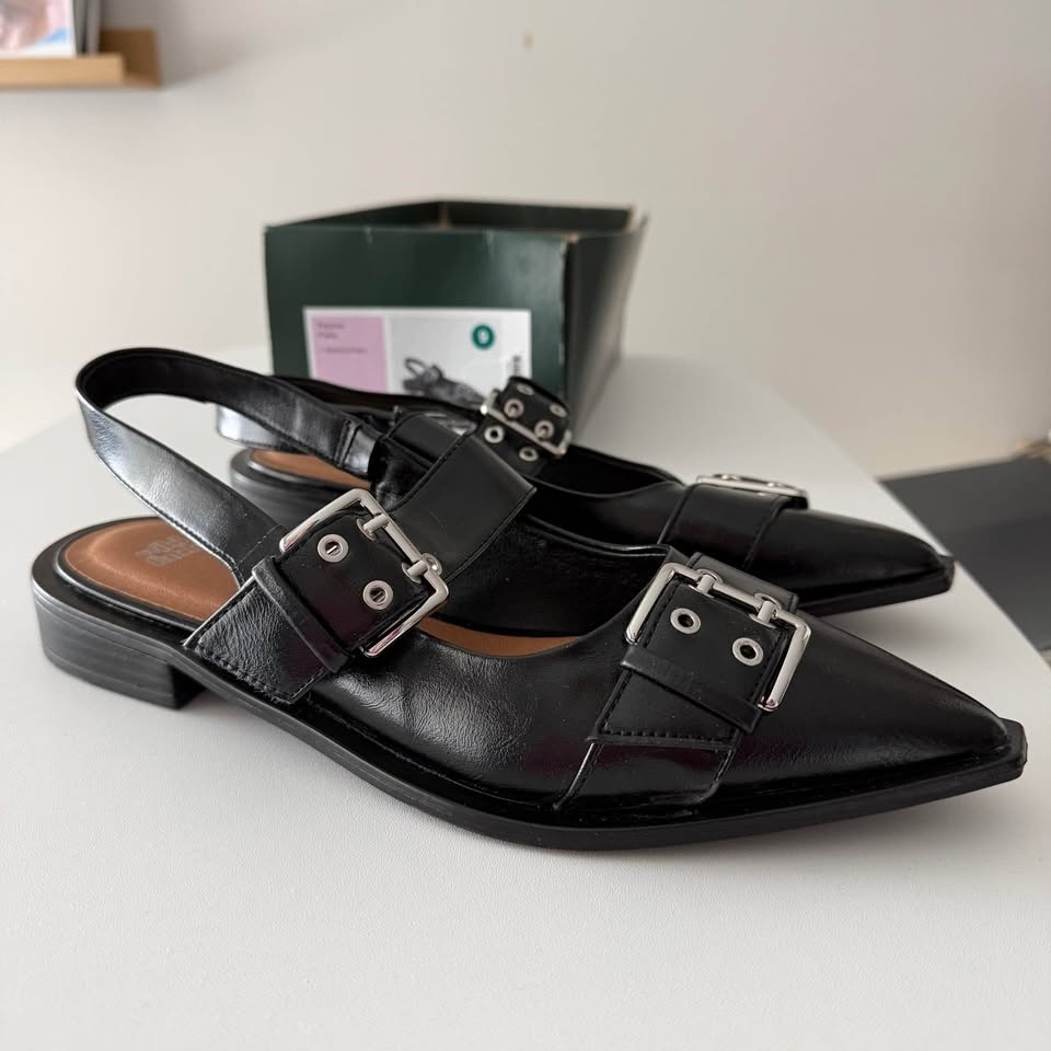 Wild Fable Faux Leather Slingback Flats - Size 9 (Ganni Dupe) - photo 5