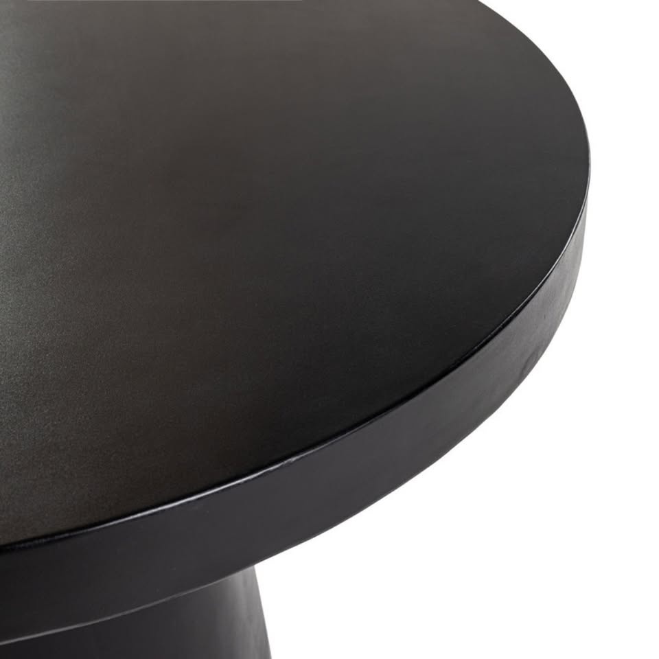 Round Concrete Dining Table – Black - photo 3