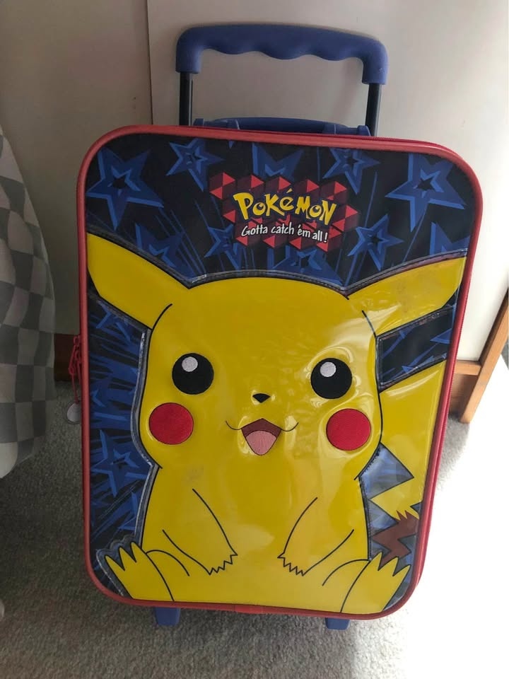 Kids Carry On Luggage with Pikachu