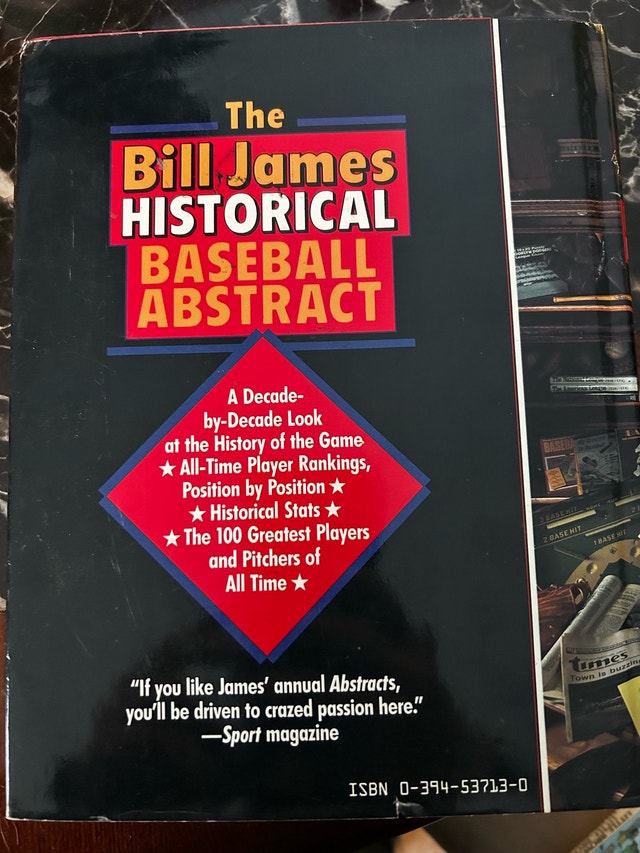 Bill James Baseball Abstract - photo 2