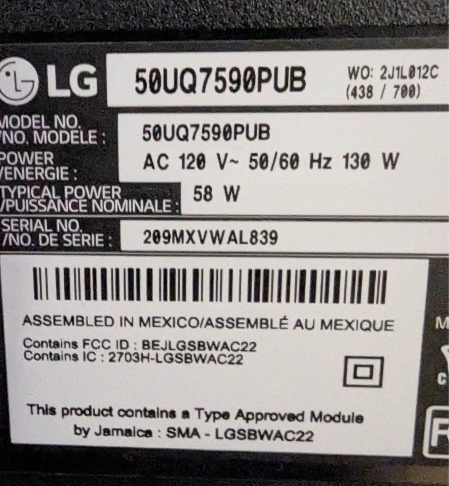 LG 4K UHD smart LED 50’ TV - photo 2