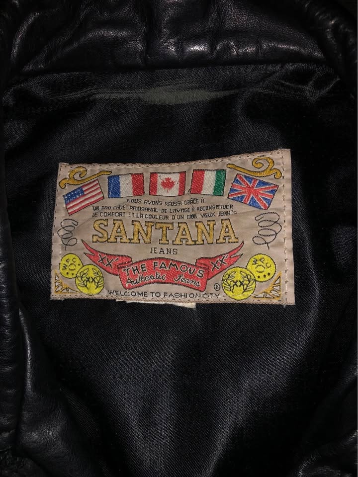 Vintage Black Leather Biker Jacket - Women's Large - photo 2