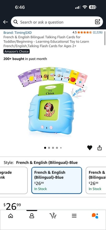 French & English Bilingual Talking Flash Cards - photo 2