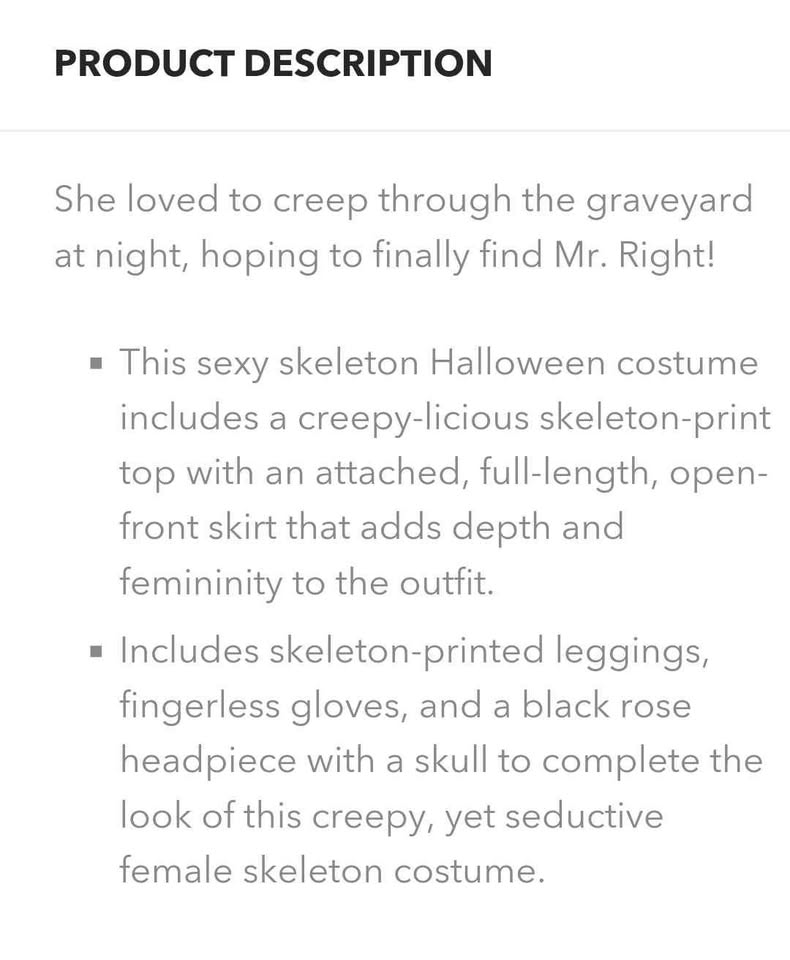 Womens Bare Bones Babe costume - photo 2