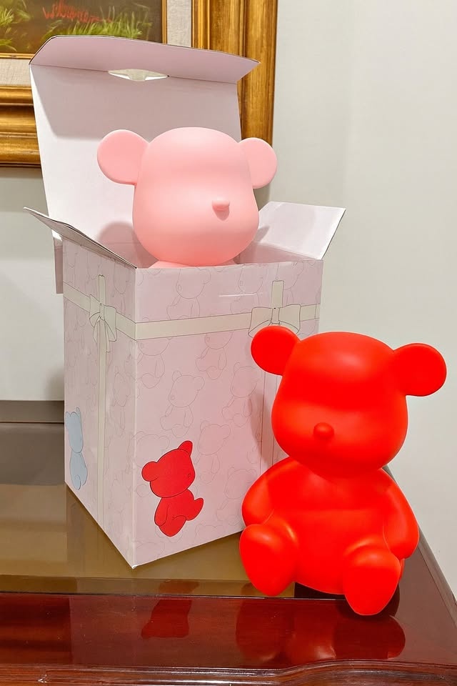 Cute Bear Bluetooth Speaker - Pink or Red-Birthday Gift