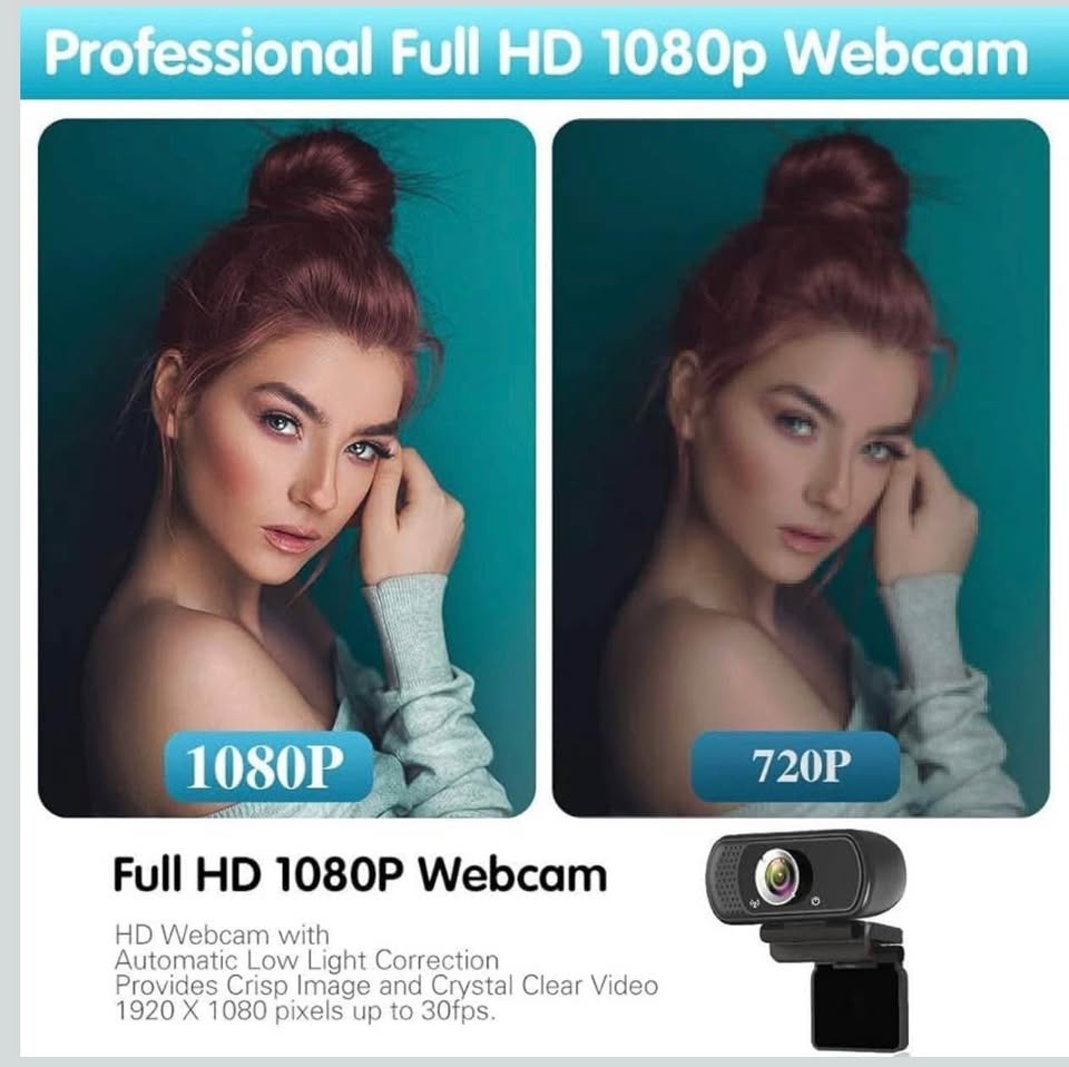 ZIQIAN 1080P Webcam with Stereo Microphone - photo 5