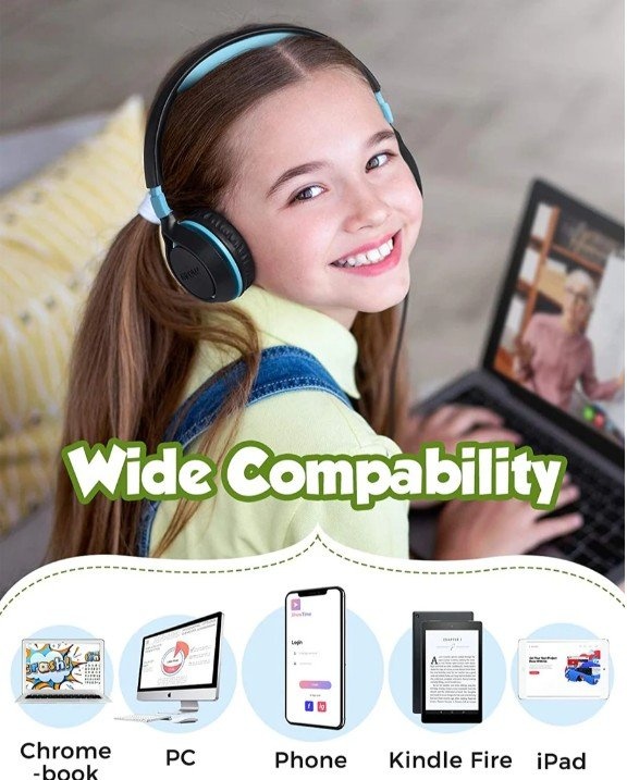 Mpow CHE1 Kids Headphones (Pink) - photo 2