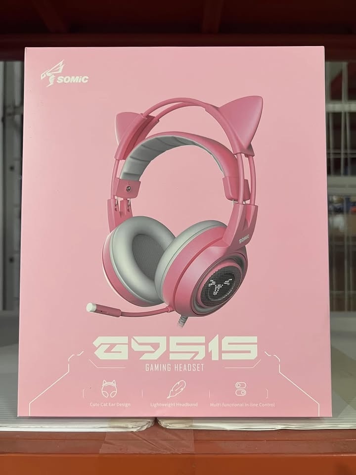 SOMIC G951s Pink Stereo Gaming Headset with Mic - photo 2