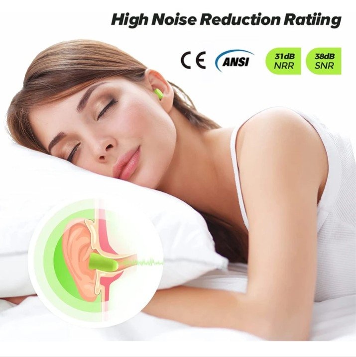 Mpow Soft Ear Plugs for Sleeping, 60 Pairs Reusable Foam Earplug - photo 5