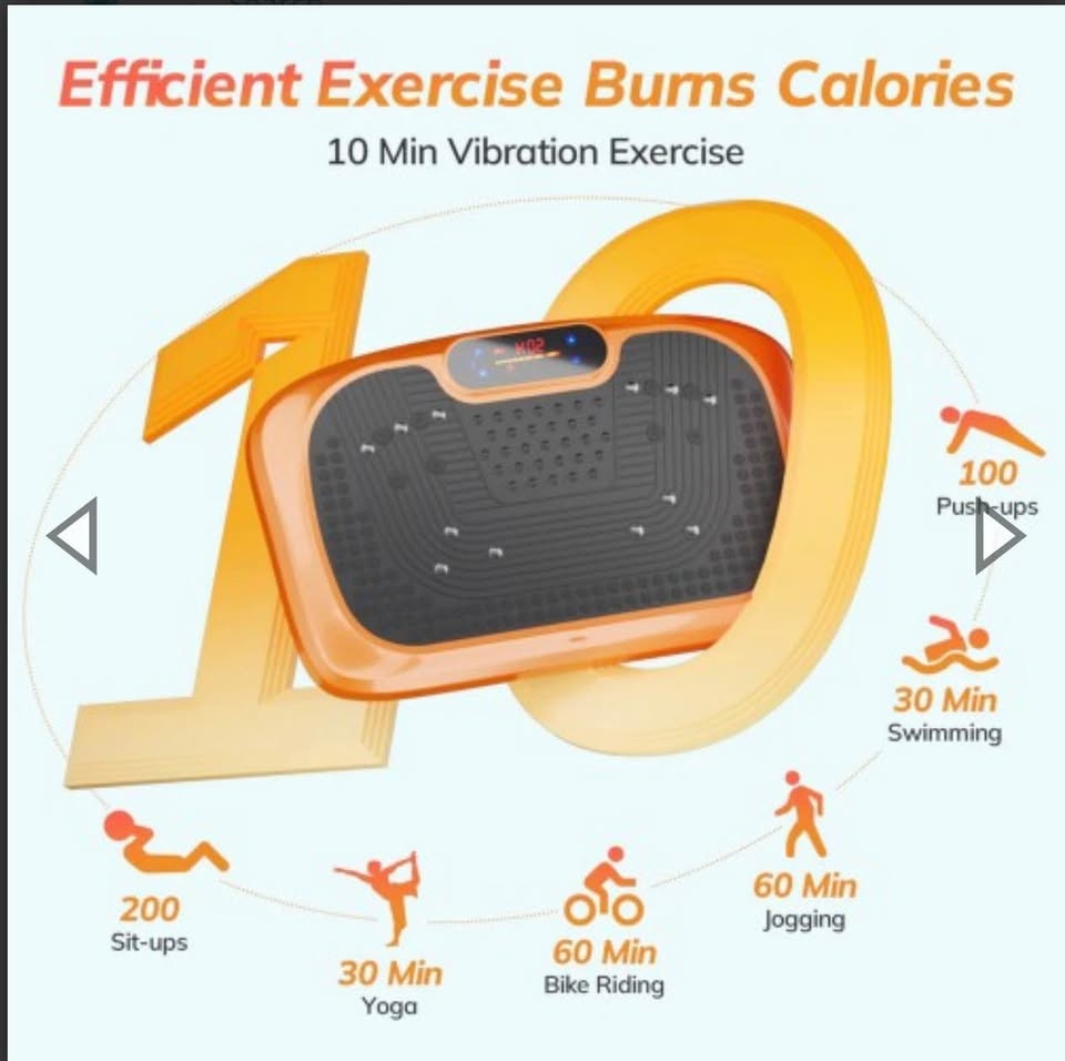 NEW Vibration Plate Exercise Machine w/ Remote & Bands - photo 3