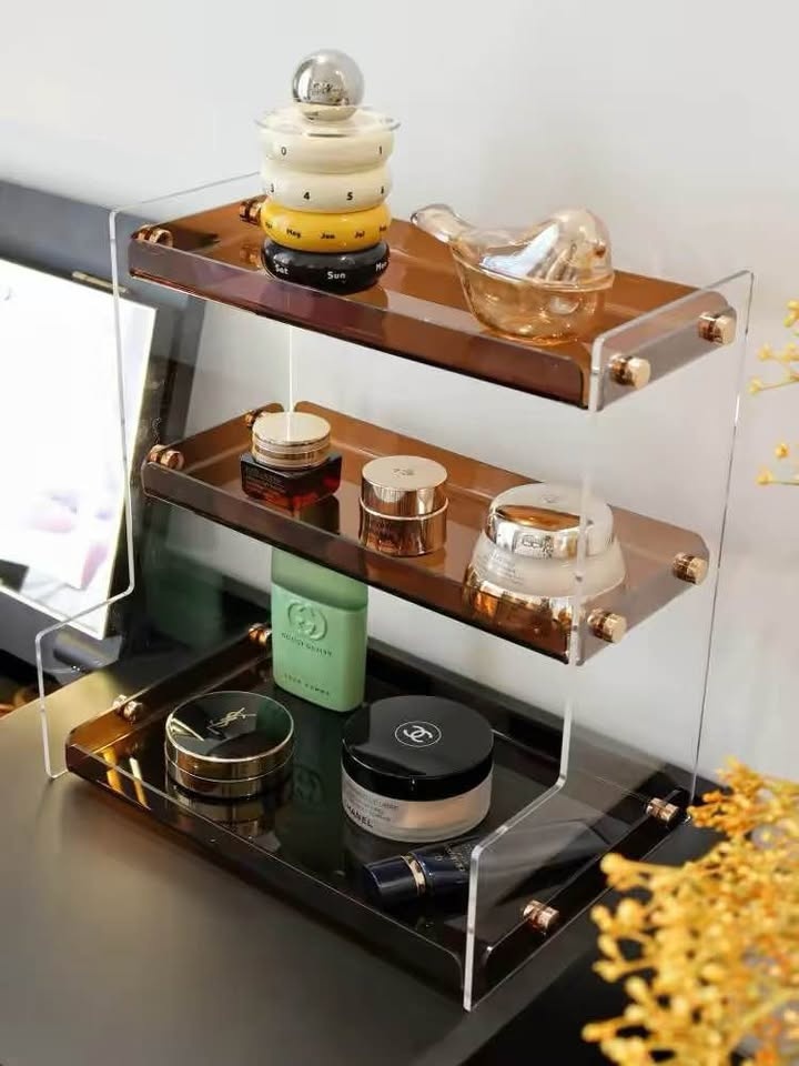 【NEW】3-Tier Acrylic Vanity & Skincare Organizer | Perfume Displa - photo 3
