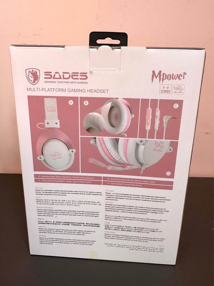 NEW SADES MPOWER Stereo Gaming Headphones for Xbox, PC, Mobile - photo 2