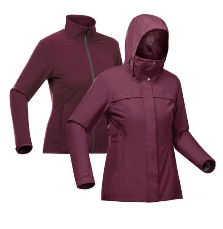 3-in-1 Hiking Fleece Jacket - Women's Decathlon - photo 2