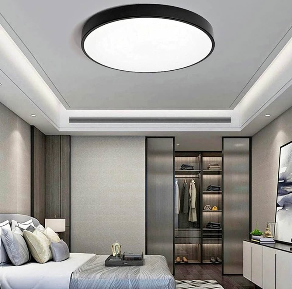 Modern Round LED Ceiling Light - Ultra-Thin Flush Mount