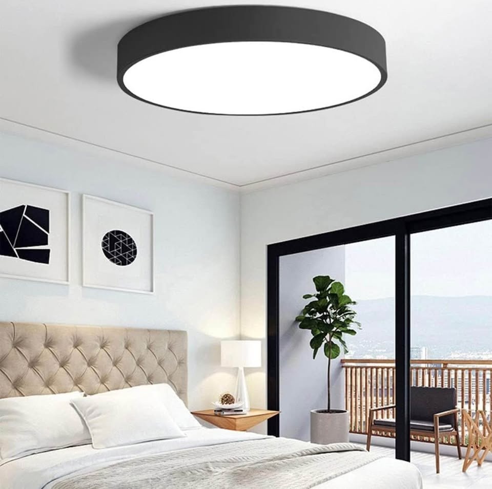 Modern Round LED Ceiling Light - Ultra-Thin Flush Mount - photo 3