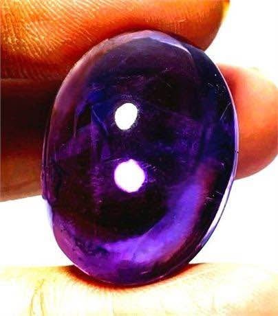 32 ct Fancy Appraised Vivid Purple Amethyst Gemstone - photo 2