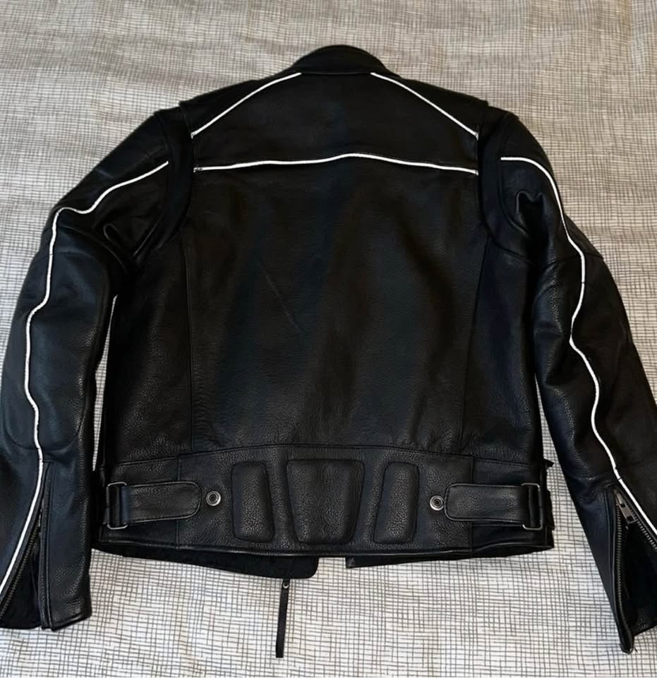 Motorcycle Leather Jacket Size S - photo 4
