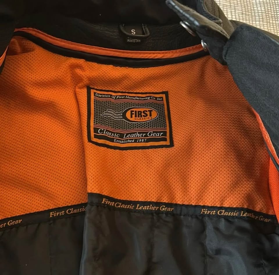 Motorcycle Leather Jacket Size S - photo 5