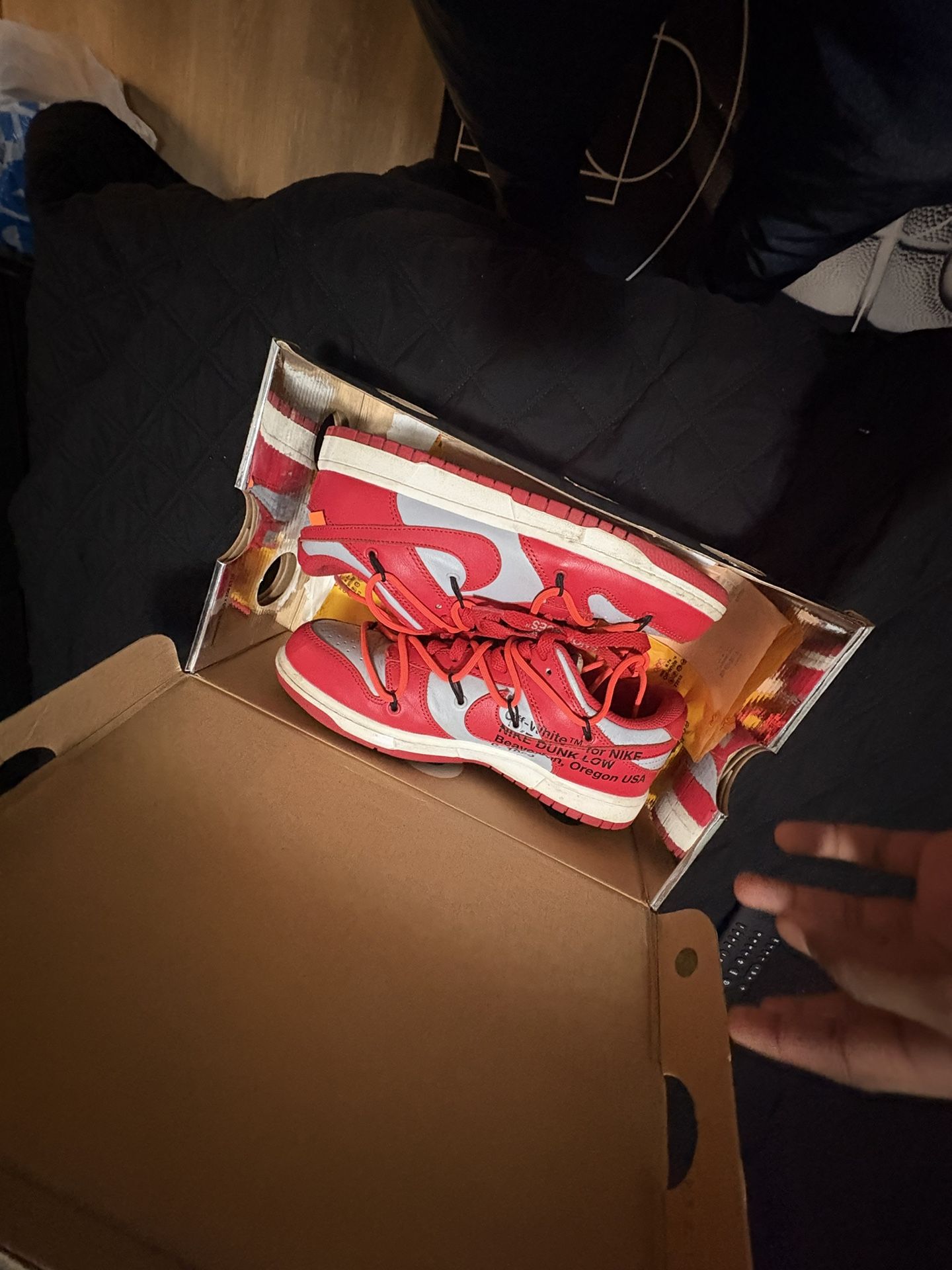 Nike Dunk Low Off White University Red