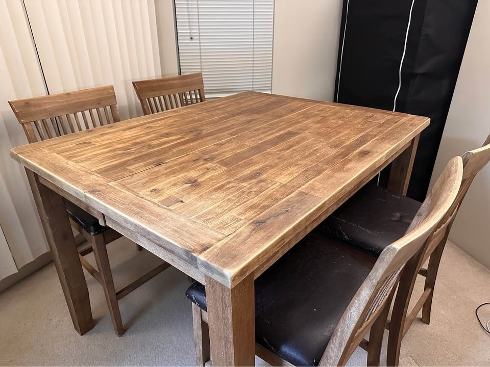 Jofran Solid Wood Extendable Dining Set - Counter height